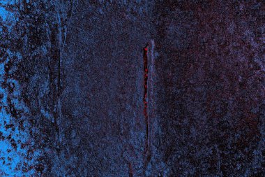 Kırmızı ve mavi renkli grungy duvar, desenli arka plan