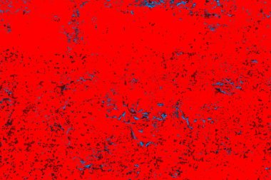 Kırmızı ve mavi renkli grungy duvar, desenli arka plan