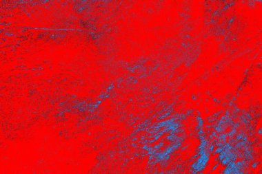 Kırmızı ve mavi renkli grungy duvar, desenli arka plan