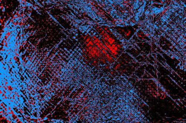 Kırışık kırmızı polietilen film dokusu