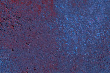 Kırmızı ve mavi renkli grungy duvar, desenli arka plan