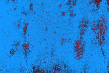 Kırmızı ve mavi renkli grungy duvar, desenli arka plan