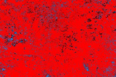 Kırmızı ve mavi renkli grungy duvar, desenli arka plan
