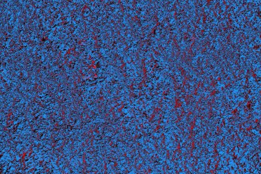 Kırmızı ve mavi renkli grungy duvar, desenli arka plan