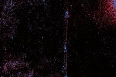 Kırmızı ve mavi renkli grungy duvar, desenli arka plan