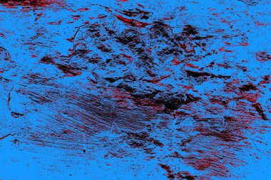 Kırmızı ve mavi renkli grungy duvar, desenli arka plan