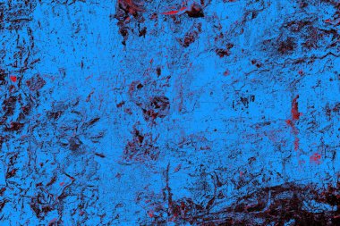 Kırmızı ve mavi renkli grungy duvar, desenli arka plan