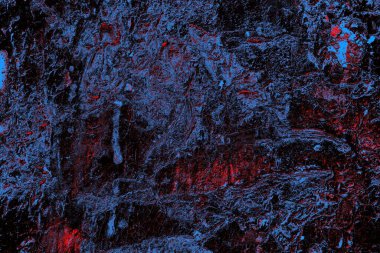 Kırmızı ve mavi renkli grungy duvar, desenli arka plan