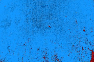 Kırmızı ve mavi renkli grungy duvar, desenli arka plan