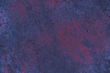 Kırmızı ve mavi renkli grungy duvar, desenli arka plan