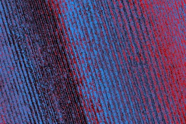 Kırmızı ve mavi renkli grungy duvar, desenli arka plan