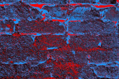 Eski model tuğla duvarın arka planı