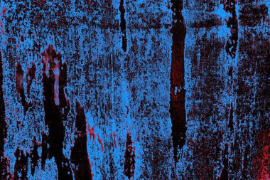 Kırmızı ve mavi renkli grungy duvar, desenli arka plan