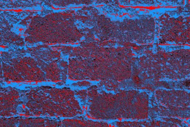 Arka plandaki eski tuğla duvar