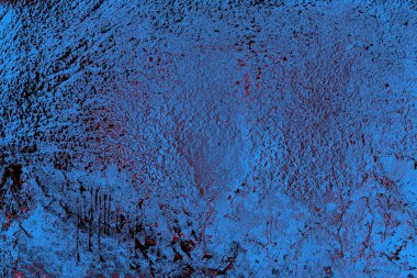 Kırmızı ve mavi renkli grungy duvar, desenli arka plan