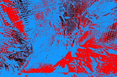 Kırışık kırmızı polietilen film dokusu