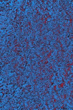 Kırmızı ve mavi renkli grungy duvar, desenli arka plan