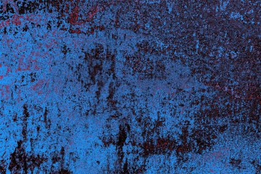 Kırmızı ve mavi renkli grungy duvar, desenli arka plan