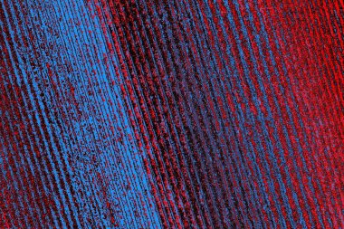 Kırmızı ve mavi renkli grungy duvar, desenli arka plan