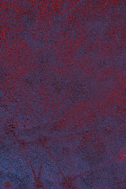 Kırmızı ve mavi renkli grungy duvar, desenli arka plan