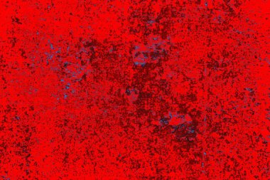 Kırmızı ve mavi renkli grungy duvar, desenli arka plan