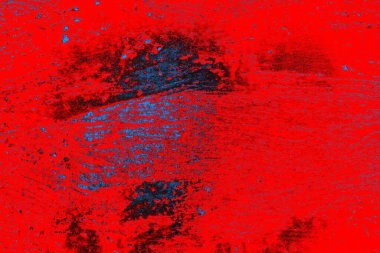 Kırmızı ve mavi renkli grungy duvar, desenli arka plan