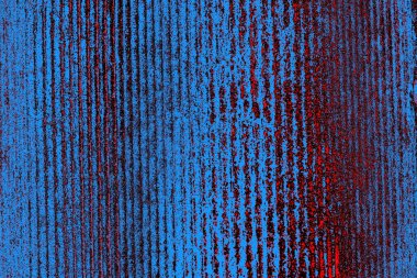 Kırmızı ve mavi renkli grungy duvar, desenli arka plan