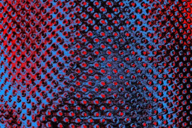 Kırmızı ve mavi renkli grungy duvar, desenli arka plan