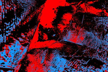 Kırışık kırmızı polietilen film dokusu