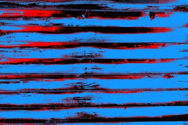 Kırmızı ve mavi renkli grungy duvar, desenli arka plan