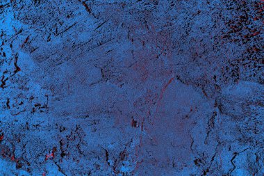 Kırmızı ve mavi renkli grungy duvar, desenli arka plan