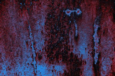 Dökülen boya paslı metal dokusu