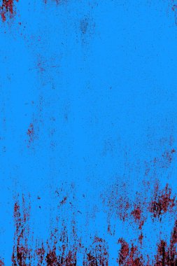 Kırmızı ve mavi renkli grungy duvar, desenli arka plan