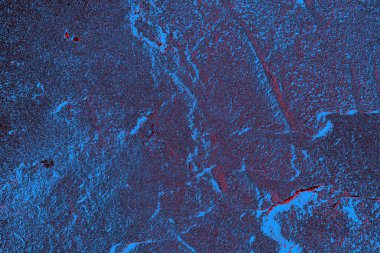 Kırmızı ve mavi renkli grungy duvar, desenli arka plan