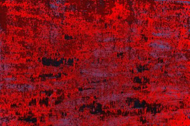 Kırmızı ve mavi renkli grungy duvar, desenli arka plan