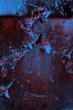 Dökülen boya paslı metal dokusu