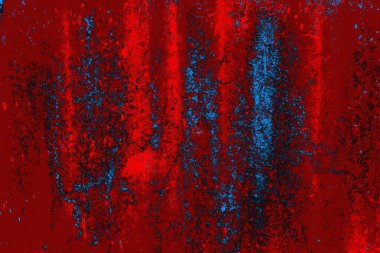Soyut grunge arkaplanı. Monokrom dokusu. Mavi ve kırmızı desenli arkaplan