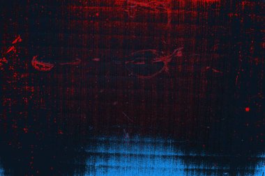 Kırmızı ve mavi renkli grungy duvar, desenli arka plan