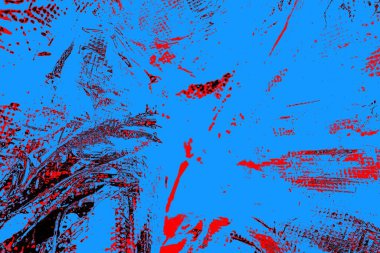 Kırışık kırmızı polietilen film dokusu