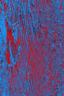 Kırmızı ve mavi renkli grungy duvar, desenli arka plan