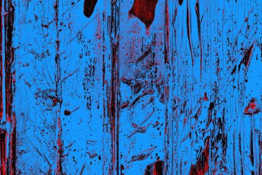 Kırmızı ve mavi renkli grungy duvar, desenli arka plan