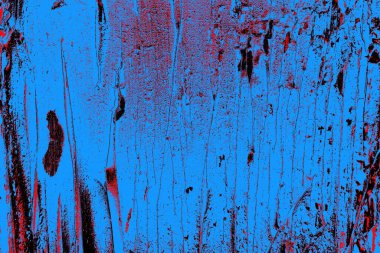 Kırmızı ve mavi renkli grungy duvar, desenli arka plan