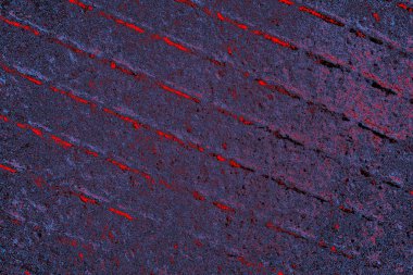 Çizik ve çatlaklarla metal doku