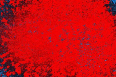 Soyut grunge arkaplanı. Monokrom dokusu. Mavi ve kırmızı desenli arkaplan