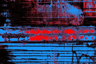 Çizik ve çatlaklarla metal doku