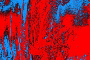 Kırmızı ve mavi renkli grunge duvar dokusu arkaplanı