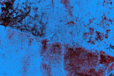 Kırmızı ve mavi renkli grungy duvar, desenli arka plan