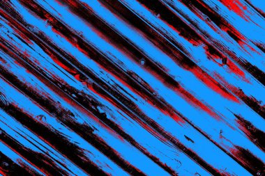 Kırmızı ve mavi renkli grungy duvar, desenli arka plan