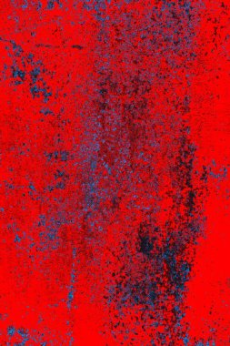 Kırmızı ve mavi renkli grungy duvar, desenli arka plan