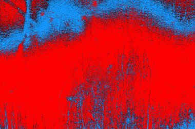 Kırmızı ve mavi renkli grungy duvar, desenli arka plan